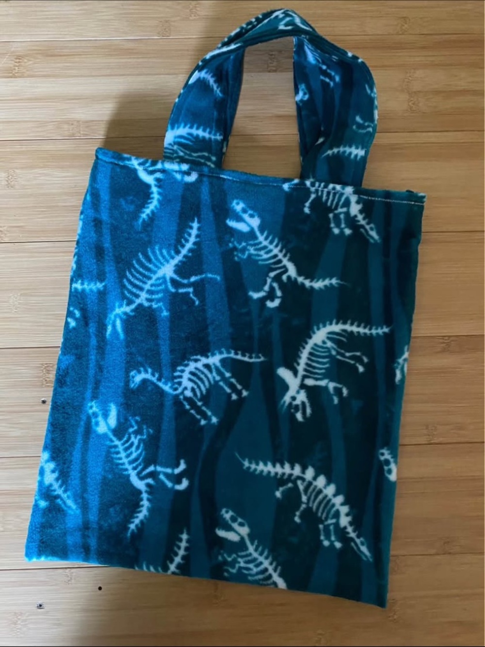Handmade Fleece Halloween trick or treat bag